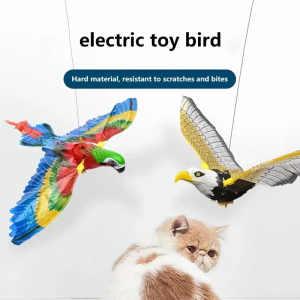 Simulation Parrot ToyInteractive Cat Toys Electric Hanging Eagle Flying Bird Cat Teasering Play Kitten Dog Toys