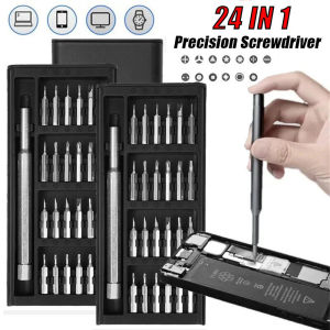 24-in-1 Small Precision Screwdriver Set Professional Mini Magnetic Repair Tool Kit Small Screwdriver Bits for Fixing Electronics PC and Eyeglass Repairing