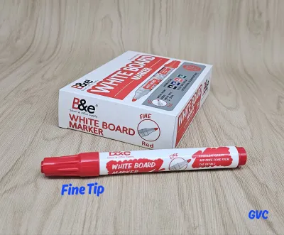 B&e Whiteboard Marker #8731 - Fine Tip for Precise Writing Broad Tip for Highlighting 4 Colors Available