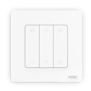 MOES | MOES TUYA Smart ZigBee StarRing Curtain Switch For Roller Shutter Electric Curtains Blind Motor Remote Control Alexa/Google Home