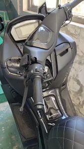 Professional Side Pocket Cover Lid Easy Installation Sturdy for Yamaha Nmax 20/22 Parts Replacement Accessories Assembly Nmax 155 PP Side Pocket Cover for Yamaha Nmax V2 2020-2022 ACC Parts Side Pocket Cover Charger Waterproof Cap Motorcycle Carbon Pocke