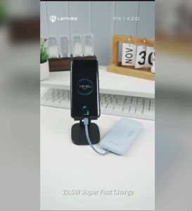 PX142D - Powerbank LENYES PX-142 D Power bank 10000mAh Fast Charging 225W + PD20W Built In Cable Power Bank