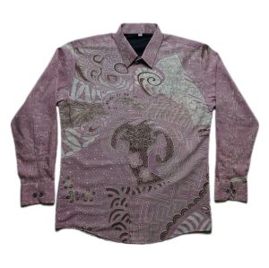 Kemeja Batik Premium Lapis Furing Hero Motif Clara Baby Pink