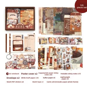XINMO | Artistic Vintage Planner Stickers Set 140 Pieces