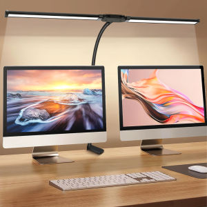 Led Desk Lamp for Office Home Desk Light  Eye Caring Architect lamp with ClampDual Screen Computer Monitor Smart Table Light