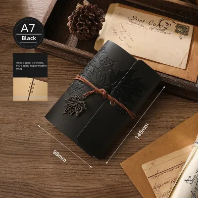 Vintage Travel Notebook Blank Pages