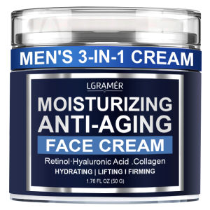Men 3-in-1 Cream Retinol Collagen Moisturizer Face Cream Anti Wrinkle Firming Lifting Creams Hydrating Facial Skincare Product