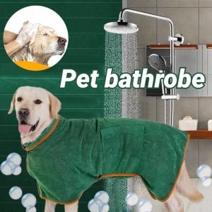 Pet Bathrobe Cat Dog Fast Drying Cloth Towel Pet Cute Bath Towel Pet Bathing Cleaning Towels