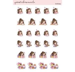 Planner (Deco) Stickers Cute Birthday Days
