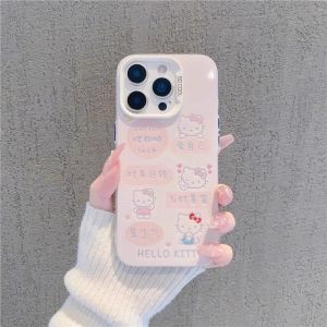 Creative Wealth And Prosperity KT Cat Phone Case Color Silver Design Suitable for Apple 16por Iphone 14 Xiaomi 15 Huawei Mate 80K80Nova 13RENO 11iQOO 12p50 Honor 300Findx8