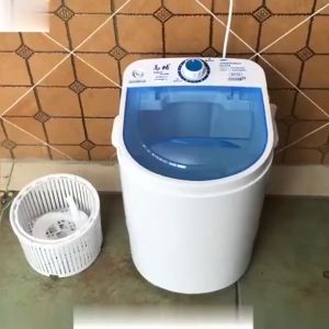 SHANBEN 5KG small single drum washing machine for baby baby semi-automatic mini washing machine with blue light sterilization childrens home mini washing machine
