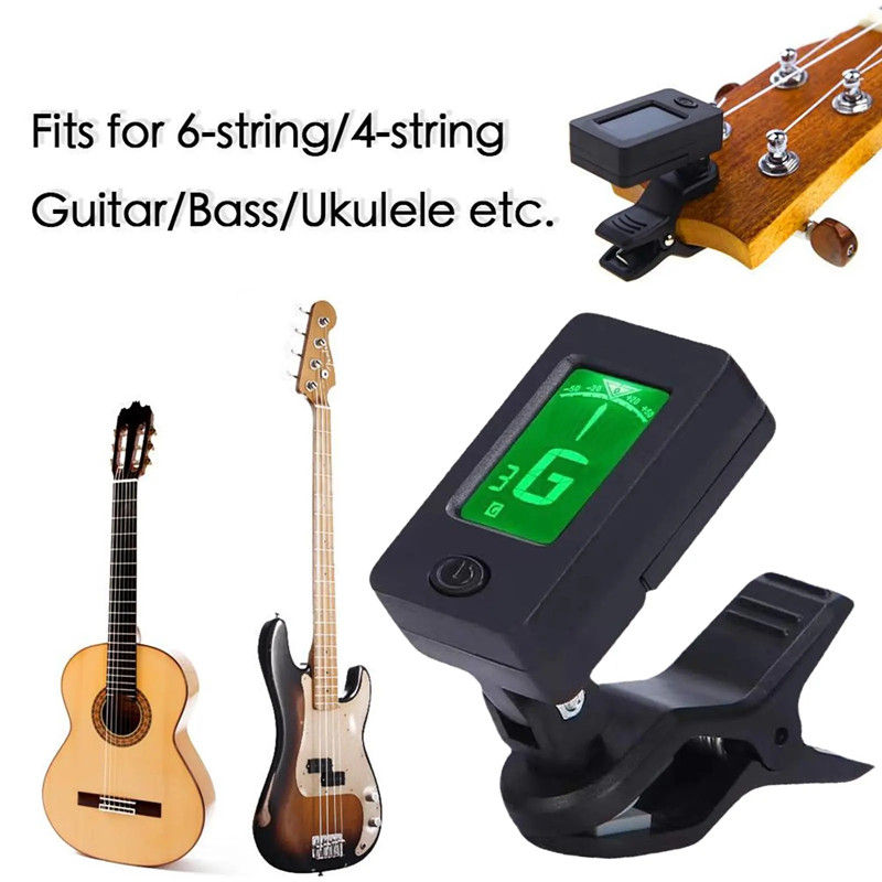 KAWES Multifunctional Tuner JT-03 Electric Hromatic Bass Violin Ukulele Universal Portable Guitar Tuner with Battery