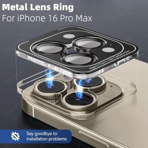 2-3Pcs Lens Protector For IPhone 16 Pro Max 15 Pro With Lens Locator Easy Installation For IPhone 15 16ProMax Camera Lens Cover