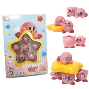 Bandai | 2026  11cs/Set Games Star Kirby Anime Figure Cute Cartoon Pink Kirby Mini Figure Decorative Collection Toy For Childrens Gifts
