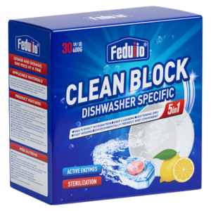 FEDUIIO | 3-in-1 Dishwashing Pods and Blocks Cleaning Set