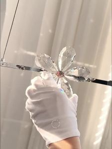 JIASHIDA | Ambient Pink Clear Crystal Chandelier
