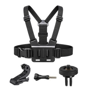 Chest Strap Mount Belt Compatible with GoPro Hero13 12 11 9 8 Insta360 X3 DJI Action Xiaomi Yi Outdoor Sports Camera Accessory