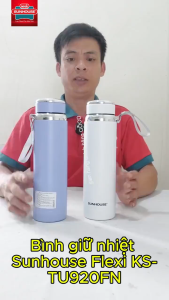 Bình Giữ Nhiệt Sunhouse Flexi KS-TU920FN (920ml) - Dung Tích Lớn Lõi Inox 304 An Toàn Giữ Nhiệt Lâu
