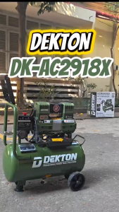 Máy nén khí không dầu Dekton DK-AC2918X - Dung tích Bình 18 Lít - Công suất 1.1Hp 800W - Lên hơi nhanh