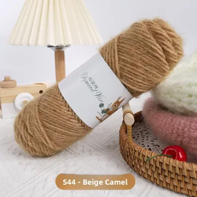 DIY Knitting Kit for Scarf Hat Sweater Medium Weight Mohair Yarn