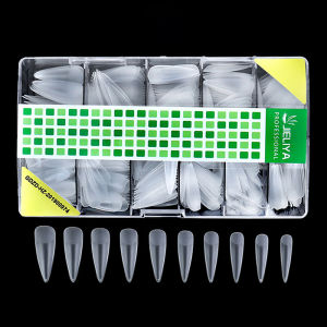 [JN] 500Pcs/Box Nail Extension Tips False Full Cover Fake Nails For Acrylic Gel Manicure Tool