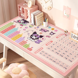 Eco-Friendly Oil-Resistant Wipeable Childrens Study Desk Mat PVC Material Cartoon Style Tablecloth for Home Office Use