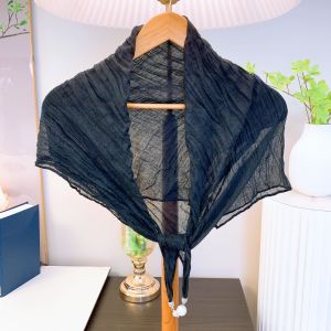 Khăn Choàng Lụa Mỏng Thời Trang Bằng Cotton Lanh Cổ Lồi Khóa Từ Khăn Quàng Cổ Đa Năng Khăn Quàng Cổ Cho Thanh Thiếu Niên Nữ