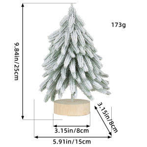 Mini artificial Christmas tree snow frosted pine needle desktop decoration ornament Christmas tree party Navidad Noel Natal