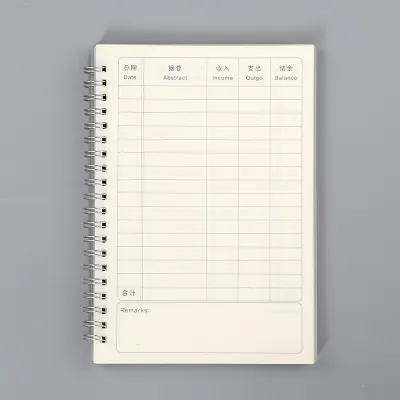 Daily Cash Journal Notebook Family Financial Management Ledger Account Details Business Supplies Accounting Books
