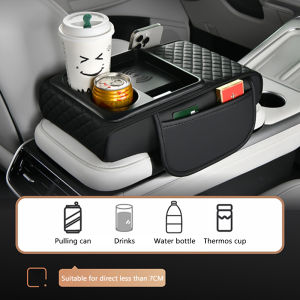 Seemetal đệm tựa tay ô tô hộp lưu trữ hộp giữa chiều cao đệm cove đệm tựa tay ô tô tổ chức không dây thiết bị sạc hình cốc chủ hộp đựng khăn giấy