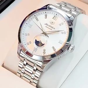 OUPINKE 8969ดาวรับรอง Jsdun กลไกอัตโนมัติเต็มรูปแบบนาฬิกาสำหรับผู้ชายหรูกันน้ำแนวธุรกิจนาฬิกากลไกส่องสว่าง