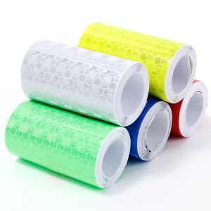 Car Body Honeycomb Reflective Stickers Safety Warning Tape Film Sticker Strip Waterproof 5x100cm