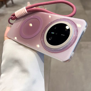 เคสโทรศัพท์แบบมีแม่เหล็กสำหรับ Huawei Mate70 pro แบบใหม่ ป้องกันการตกหล่นแบบเต็มจอ ดีไซน์ลายกิ่งไม้สีหวาน ดีไซน์เก๋ไก๋ ดีไซน์เก๋ไก๋