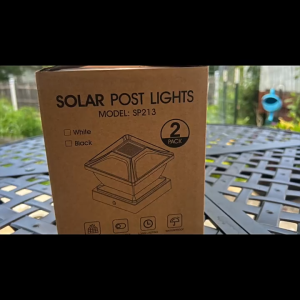 MLADEN LED Solar Post Light 2 Modes Wateproof Outdoor Street Lights Pillar Light Raya Lampu Decor