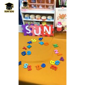 Puzzle kayu huruf angka alfabet/ Mainan edukasi susun kayu/Early education mainan musik anak