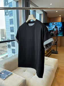 Cleanfit American Style Sporty Short Sleeve Mens T-shirt Casual Loose Top Summer Fashionable Breathable round Neck Tee