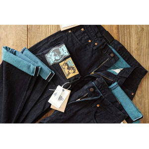 SauceZhan | Traditional Dyed Xinjiang Cotton Straight Fit Retro Jeans