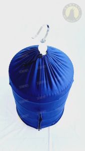 SEMPATI Kerodong Krodong Sangkar Kandang Burung Murai D42 Biru 1 Resleting Sleting Single Bahan PE Premium Kain Penutup Kelambu Sangkar Bulat Burung Murai Batu