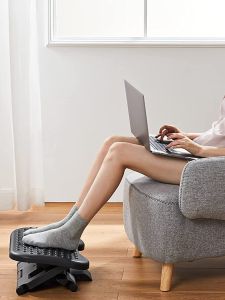 Ergonomic Office Footrest Stool Riser Board Gaming Workstation Pedal Desk underneath Adjustable Foot Support Sofa Bench