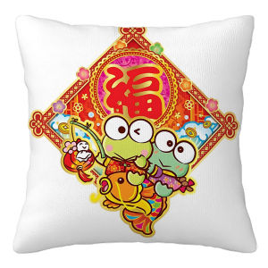 Sanrio | Sanrio KEROKEROKEROPPI In Hình 2 Mặt Ngắn Sang Trọng Đệm 40X40Cm Hoạt Hình Sofa Trang Trí Nhà Gối Quà Tặng