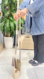 Bộ Chổi Hốt Rác Inochi Chính Hãng Ag+ – Chổi Quét Nhà Cán Dài Gác Gọn – Nhựa PP Cao Cấp