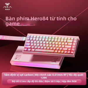 AULA | Bàn Phím Chơi Game Sợi Carbon Có Công Tắc Từ