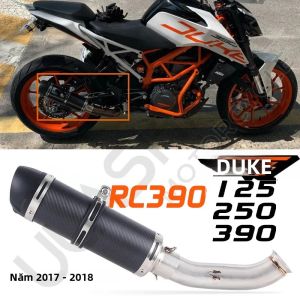 Hệ Thống Ống Xả Pô Trung Gian Full Exhaust Escape Dành Cho Xe Máy KTM DUKE 200 250 RC 390 RC390 Chất Liệu Thép Không Gỉ CNC Kiểu Lắp Ráp Nhanh