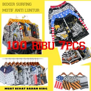 Boxer motif murah 7 pcs 100 ribu ukuran jumbo dewasa