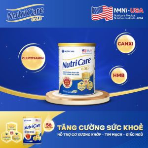 Sữa bột NutriCare Gold dinh dưỡng tăng cường sức khỏe cho người lớn tuổi (850g)