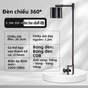 Yee | Đèn Thủy Sinh Quang Phổ Toàn Phần Giá Đỡ Nhôm