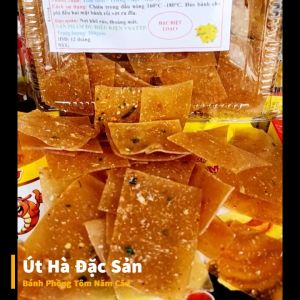 Bánh Phồng Tôm Cà Mau Hộp Kiếng 500G Đặc Sản Miền Tây Vị Ngọt Của Tôm Và Giòn Đặc Trưng - Út Hà Đặc Sản