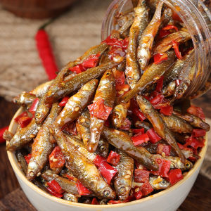 Spicy Farmhouse Fish Snack Hot And Salty Rice Topper Instant Fried Small Fish for Beer Meal Replacement Chinese Specialty