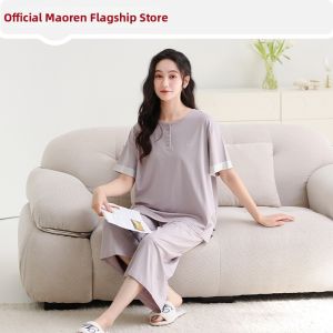 MiiOW | Modal Spring-Summer Loose 7/8 Length Womens Sleepwear