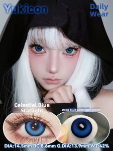 COS Blue Contact Lenses Daily